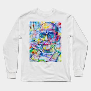 HUNTER S. THOMPSON watercolor portrait .1 Long Sleeve T-Shirt